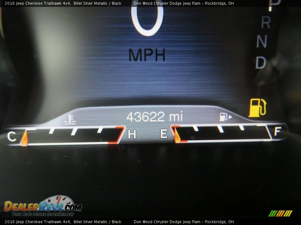 2016 Jeep Cherokee Trailhawk 4x4 Billet Silver Metallic / Black Photo #35