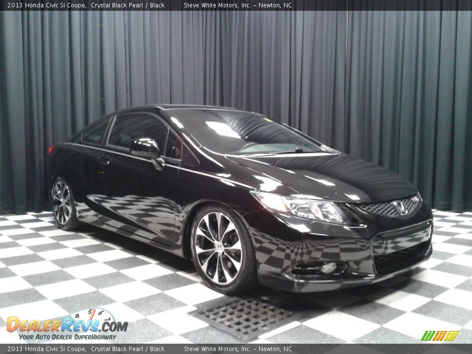 2013 Honda Civic Si Coupe Crystal Black Pearl / Black Photo #4