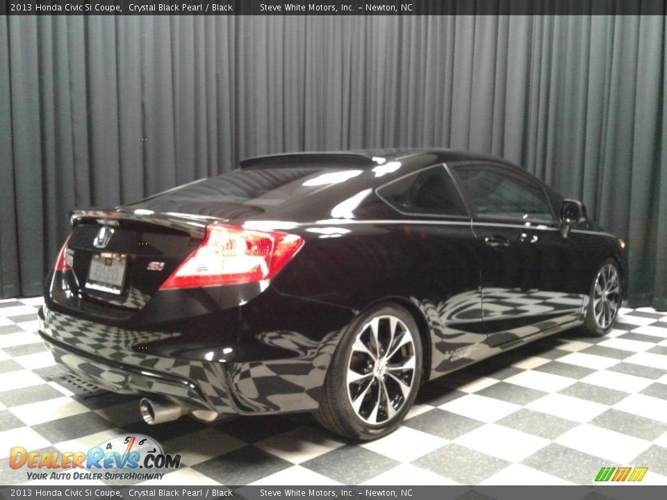 2013 Honda Civic Si Coupe Crystal Black Pearl / Black Photo #6