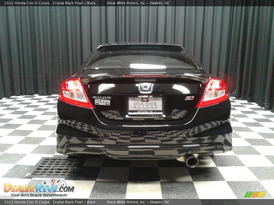 2013 Honda Civic Si Coupe Crystal Black Pearl / Black Photo #7