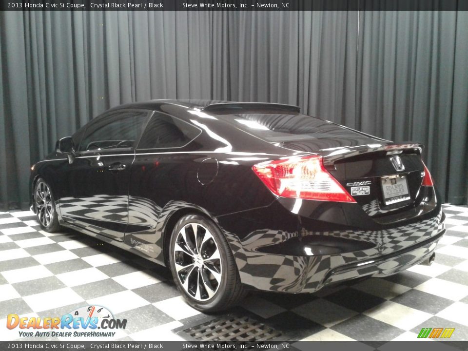 2013 Honda Civic Si Coupe Crystal Black Pearl / Black Photo #8