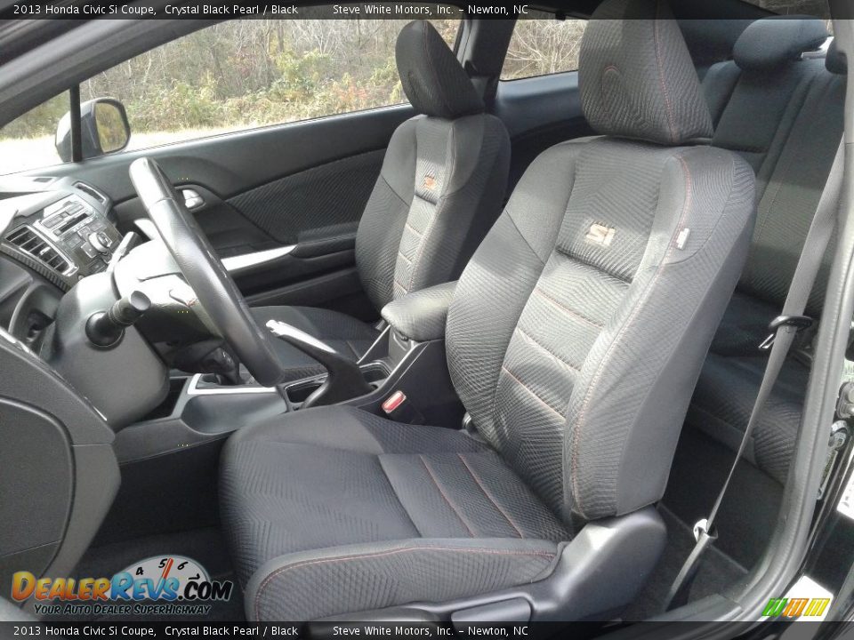 2013 Honda Civic Si Coupe Crystal Black Pearl / Black Photo #10