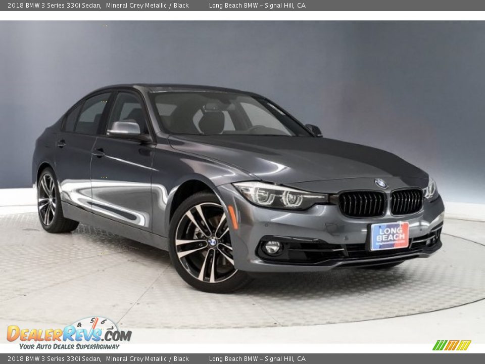 2018 BMW 3 Series 330i Sedan Mineral Grey Metallic / Black Photo #12