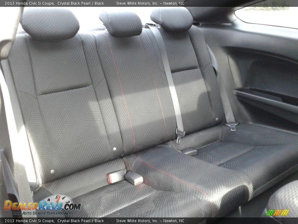 2013 Honda Civic Si Coupe Crystal Black Pearl / Black Photo #13