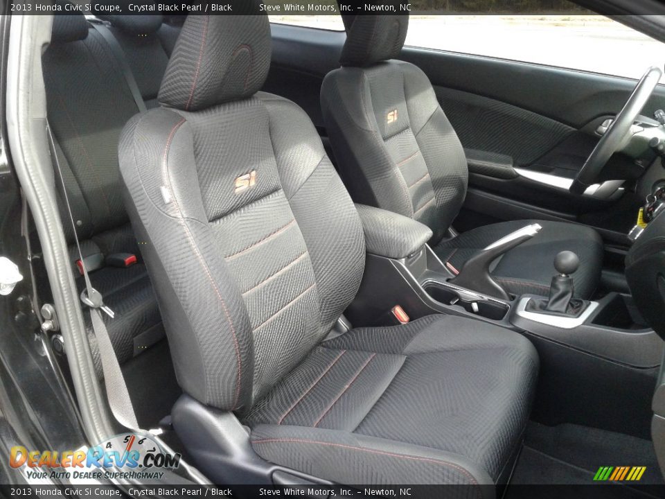 2013 Honda Civic Si Coupe Crystal Black Pearl / Black Photo #14