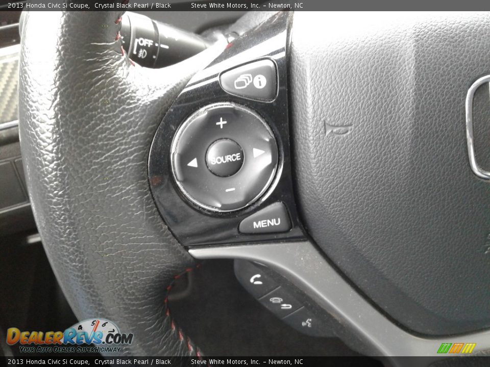 2013 Honda Civic Si Coupe Crystal Black Pearl / Black Photo #15