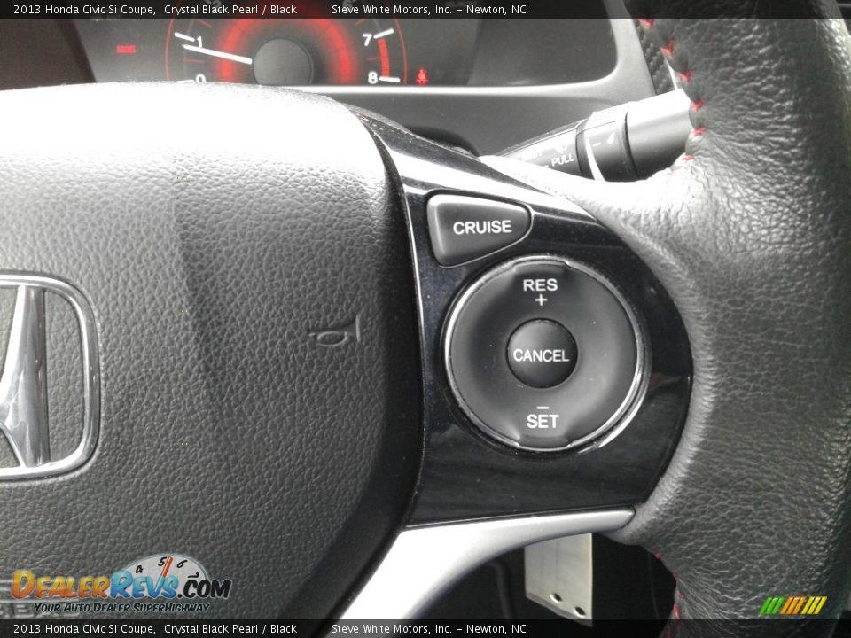 2013 Honda Civic Si Coupe Crystal Black Pearl / Black Photo #16