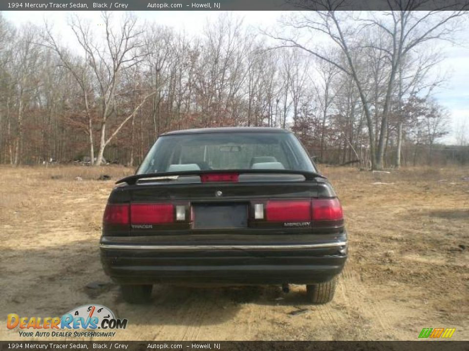 1994 Mercury Tracer Sedan Black / Grey Photo #4