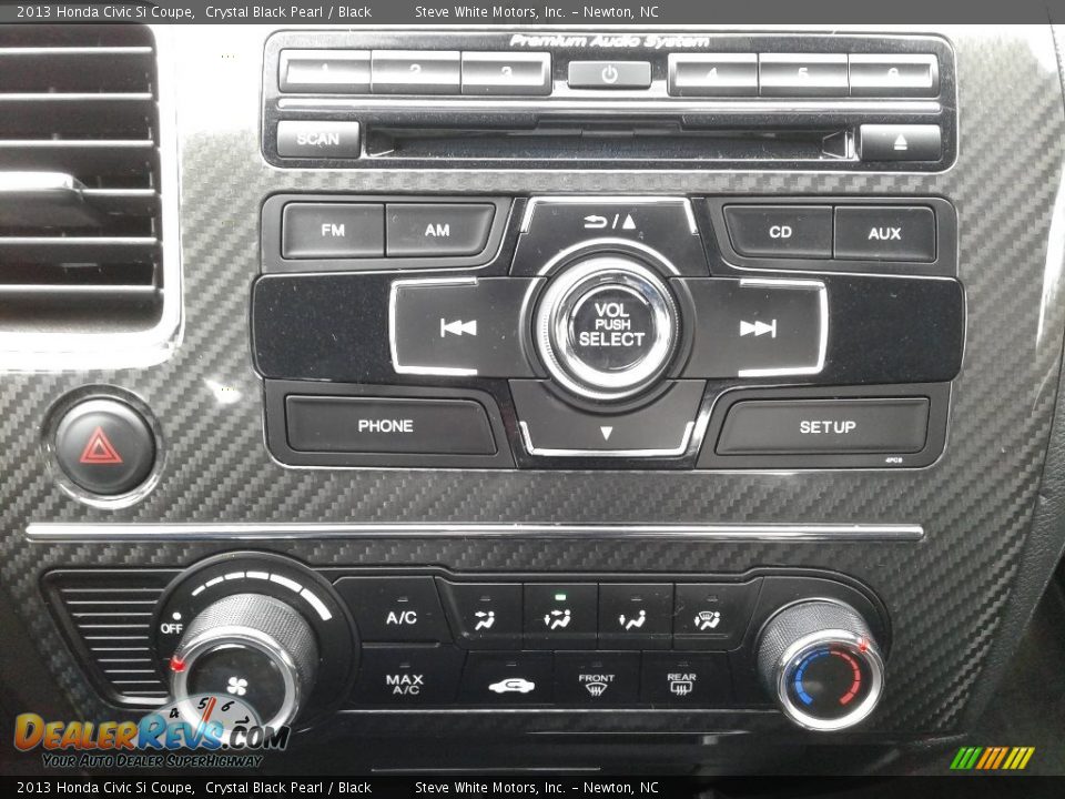 2013 Honda Civic Si Coupe Crystal Black Pearl / Black Photo #20