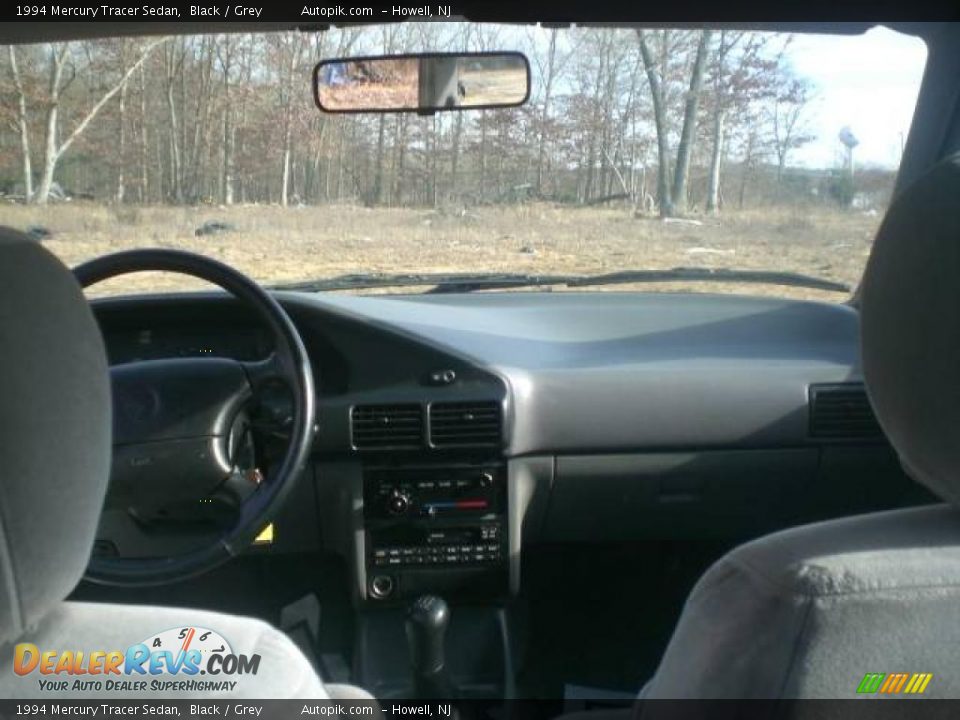 1994 Mercury Tracer Sedan Black / Grey Photo #5