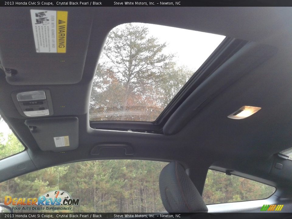 2013 Honda Civic Si Coupe Crystal Black Pearl / Black Photo #25