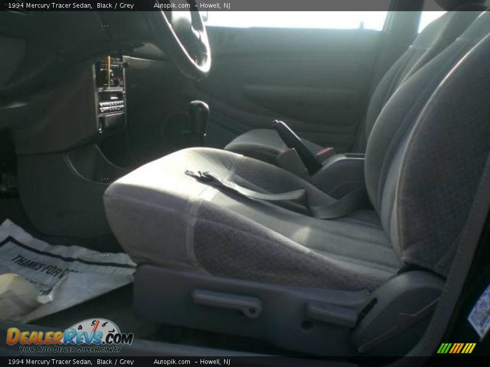 1994 Mercury Tracer Sedan Black / Grey Photo #7