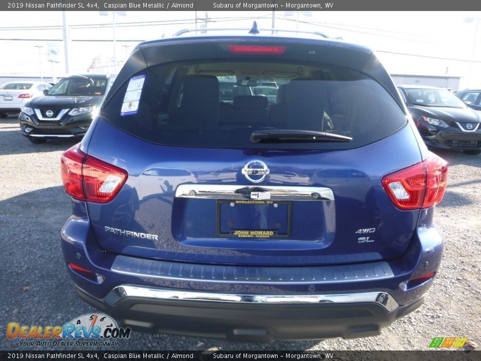 2019 Nissan Pathfinder SL 4x4 Caspian Blue Metallic / Almond Photo #5