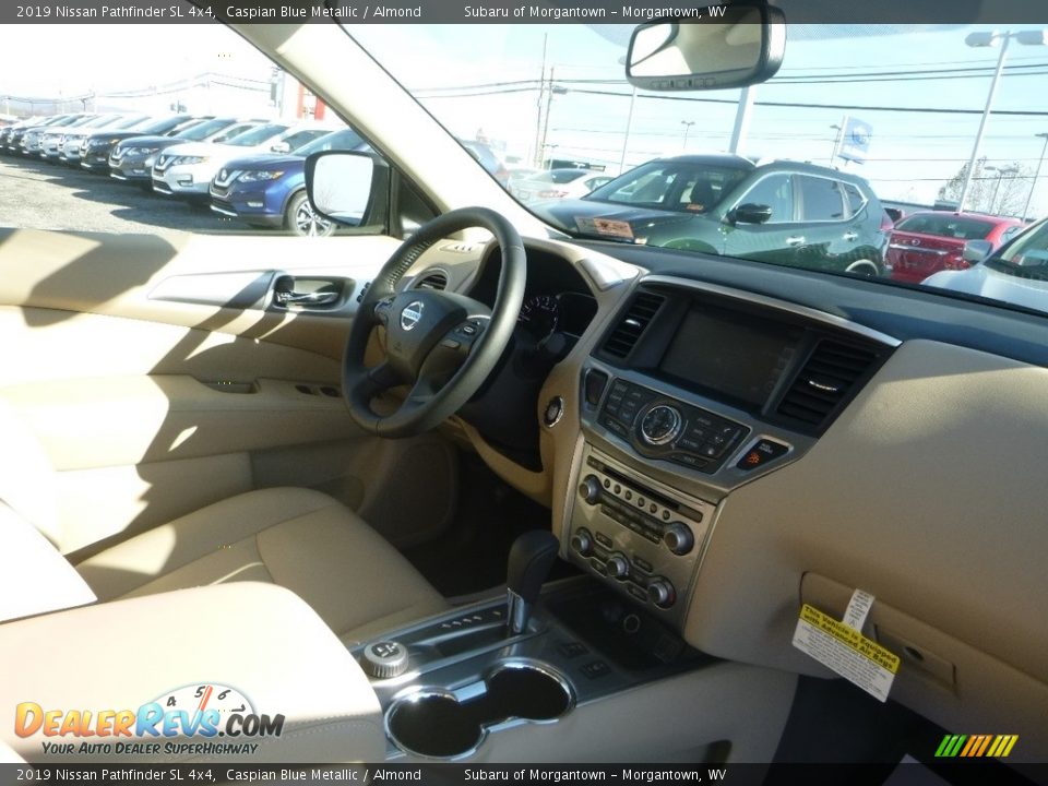 2019 Nissan Pathfinder SL 4x4 Caspian Blue Metallic / Almond Photo #11