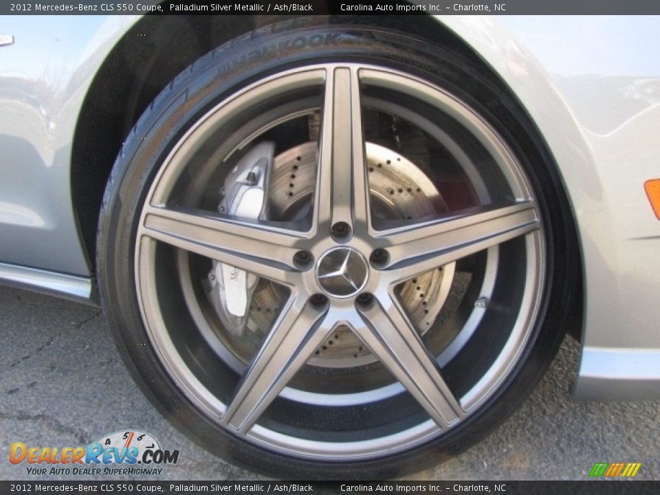 2012 Mercedes-Benz CLS 550 Coupe Palladium Silver Metallic / Ash/Black Photo #27