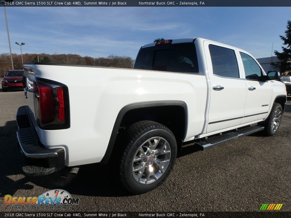 2018 GMC Sierra 1500 SLT Crew Cab 4WD Summit White / Jet Black Photo #5