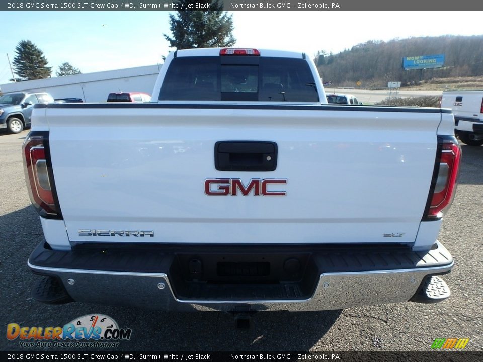 2018 GMC Sierra 1500 SLT Crew Cab 4WD Summit White / Jet Black Photo #6