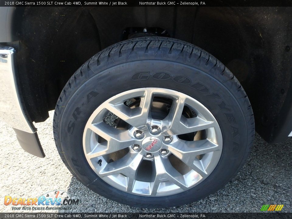 2018 GMC Sierra 1500 SLT Crew Cab 4WD Summit White / Jet Black Photo #9