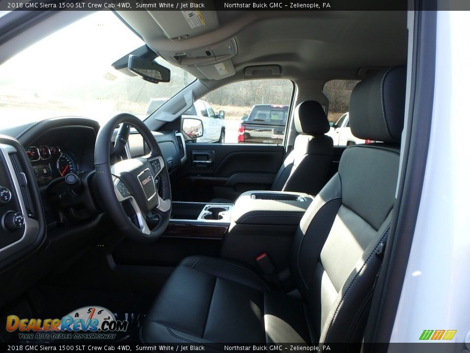 2018 GMC Sierra 1500 SLT Crew Cab 4WD Summit White / Jet Black Photo #10