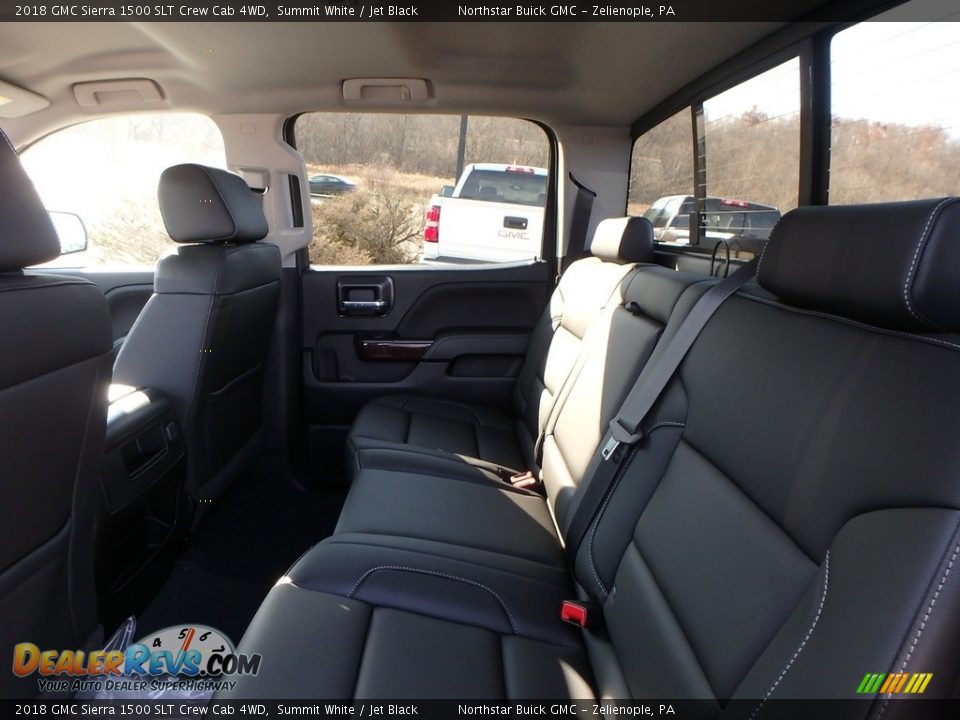 2018 GMC Sierra 1500 SLT Crew Cab 4WD Summit White / Jet Black Photo #11