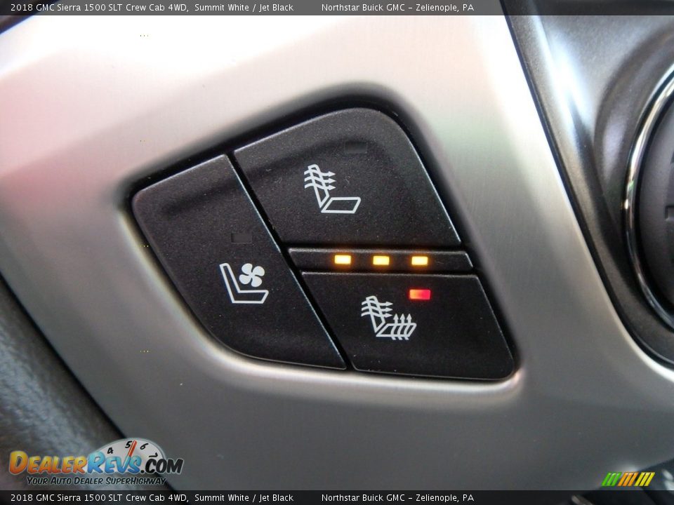 2018 GMC Sierra 1500 SLT Crew Cab 4WD Summit White / Jet Black Photo #18