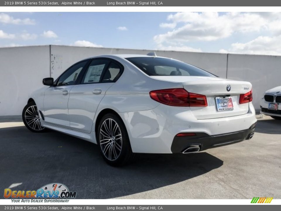 2019 BMW 5 Series 530i Sedan Alpine White / Black Photo #2