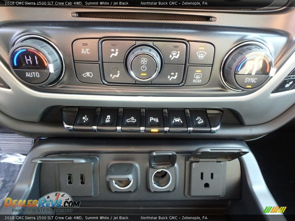 2018 GMC Sierra 1500 SLT Crew Cab 4WD Summit White / Jet Black Photo #20