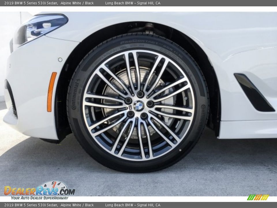 2019 BMW 5 Series 530i Sedan Alpine White / Black Photo #9