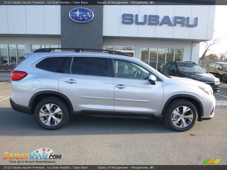 2019 Subaru Ascent Premium Ice Silver Metallic / Slate Black Photo #3