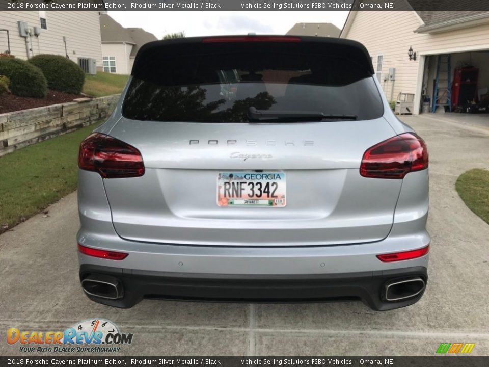 2018 Porsche Cayenne Platinum Edition Rhodium Silver Metallic / Black Photo #5