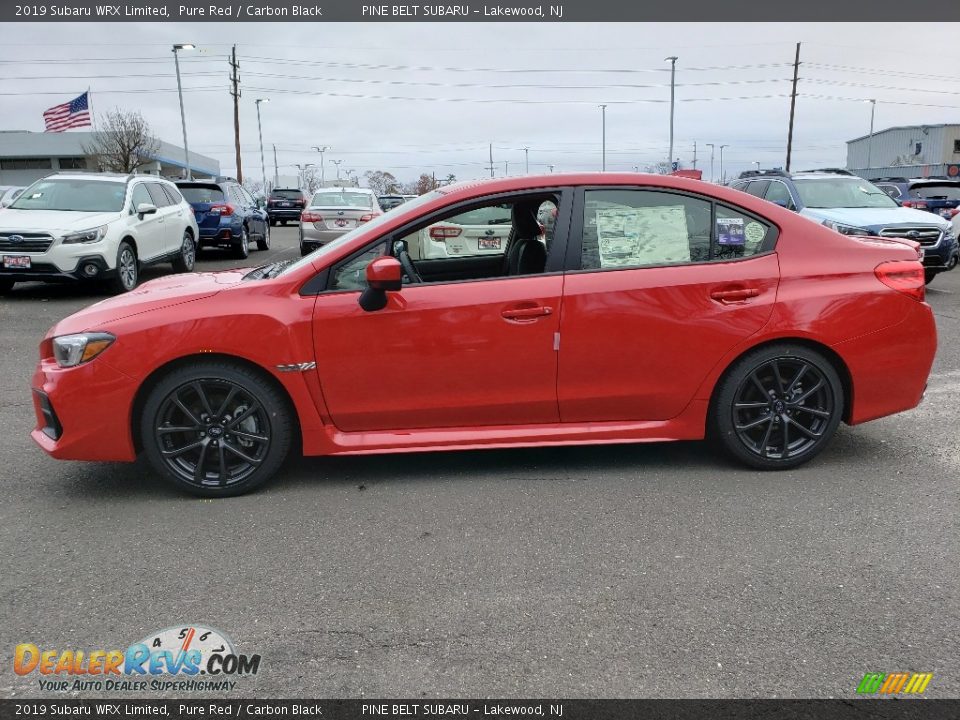 Pure Red 2019 Subaru WRX Limited Photo #3