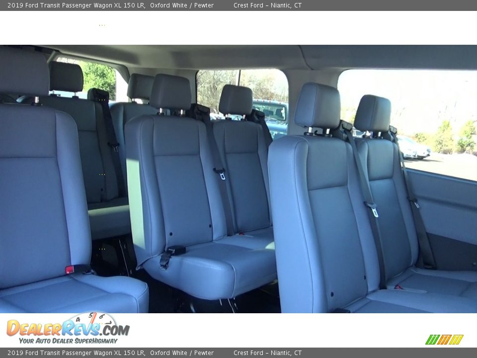 Rear Seat of 2019 Ford Transit Passenger Wagon XL 150 LR Photo #20