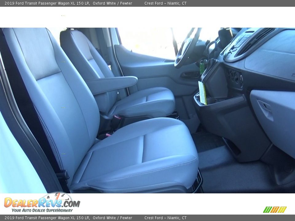 Front Seat of 2019 Ford Transit Passenger Wagon XL 150 LR Photo #22