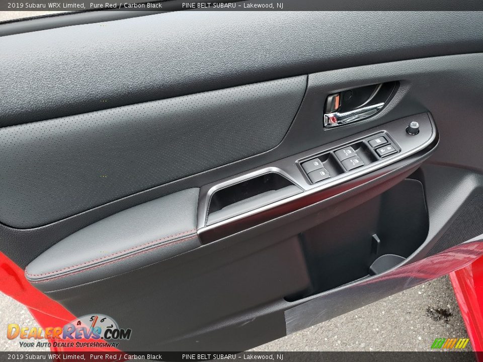 2019 Subaru WRX Limited Pure Red / Carbon Black Photo #8