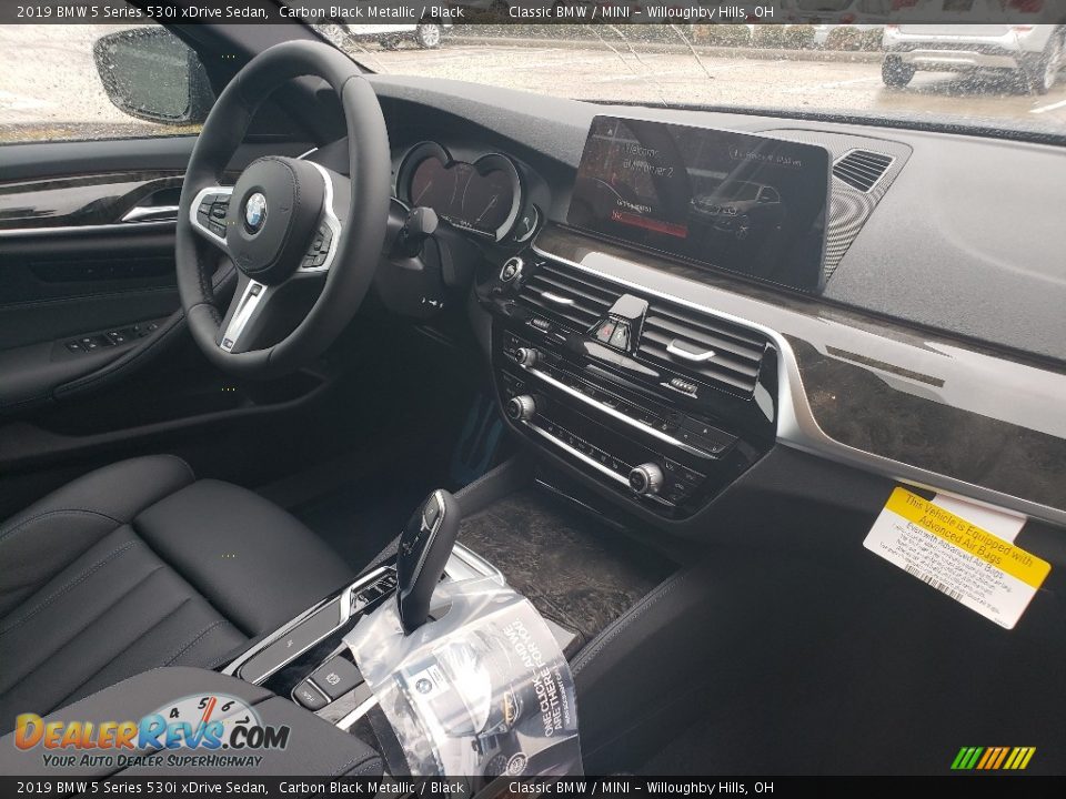 2019 BMW 5 Series 530i xDrive Sedan Carbon Black Metallic / Black Photo #4