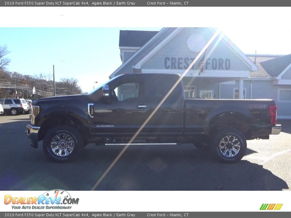 2019 Ford F350 Super Duty XLT SuperCab 4x4 Agate Black / Earth Gray Photo #4
