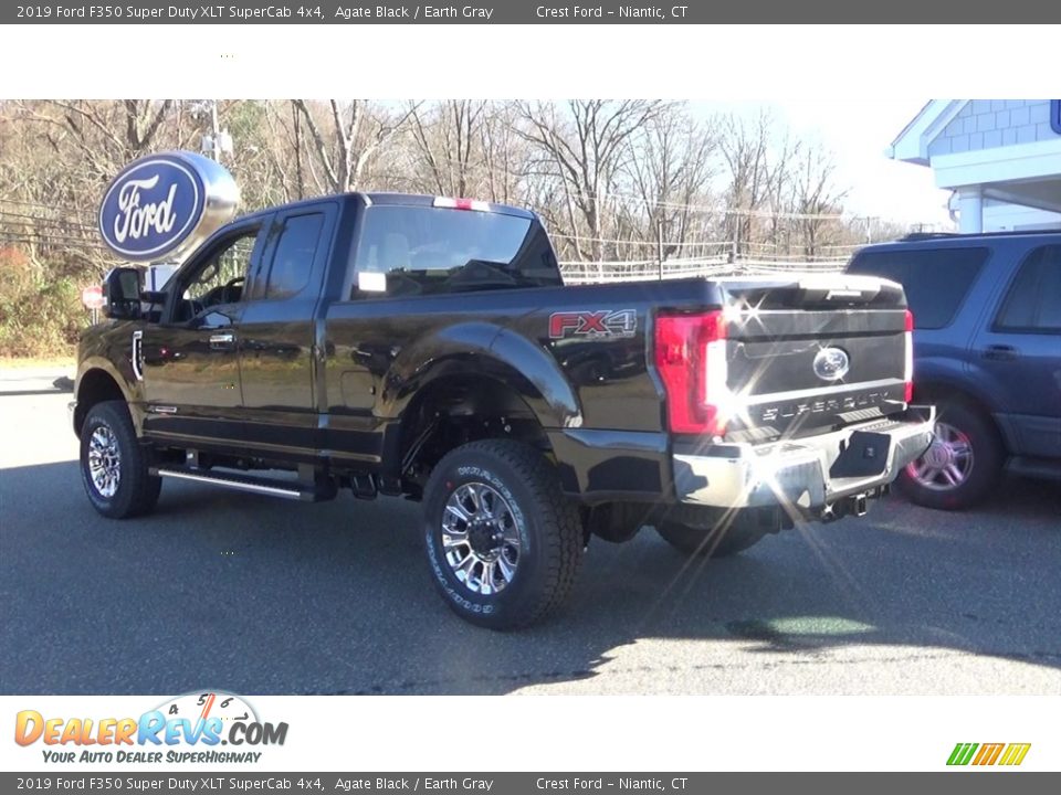 2019 Ford F350 Super Duty XLT SuperCab 4x4 Agate Black / Earth Gray Photo #5