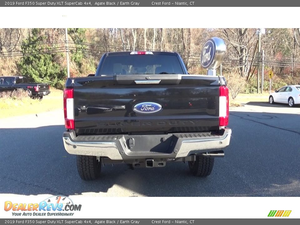 2019 Ford F350 Super Duty XLT SuperCab 4x4 Agate Black / Earth Gray Photo #6