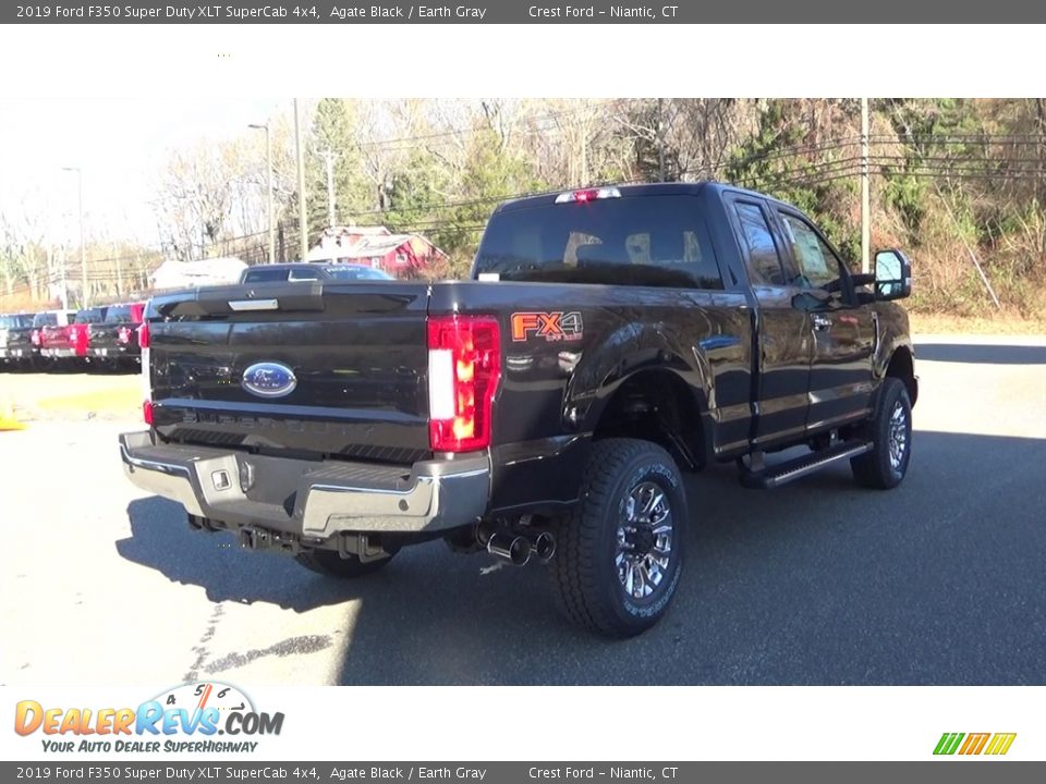 2019 Ford F350 Super Duty XLT SuperCab 4x4 Agate Black / Earth Gray Photo #7