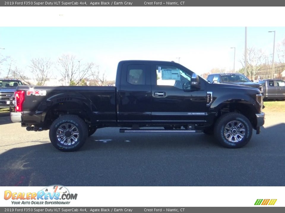 2019 Ford F350 Super Duty XLT SuperCab 4x4 Agate Black / Earth Gray Photo #8