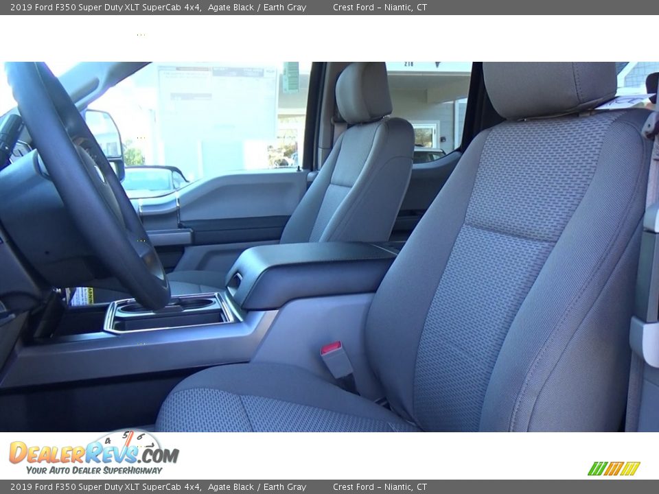 2019 Ford F350 Super Duty XLT SuperCab 4x4 Agate Black / Earth Gray Photo #11