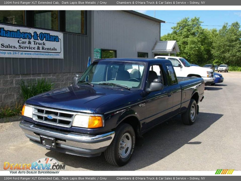 1994 Ford Ranger XLT Extended Cab Dark Lapis Blue Metallic / Grey Photo #1