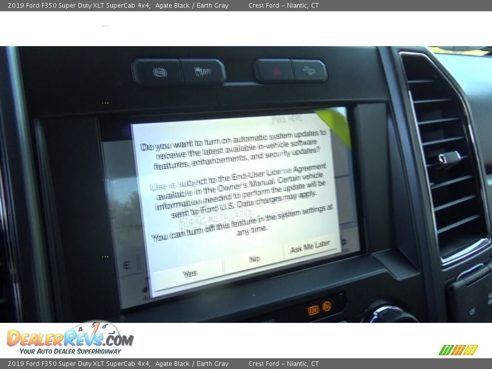 2019 Ford F350 Super Duty XLT SuperCab 4x4 Agate Black / Earth Gray Photo #14