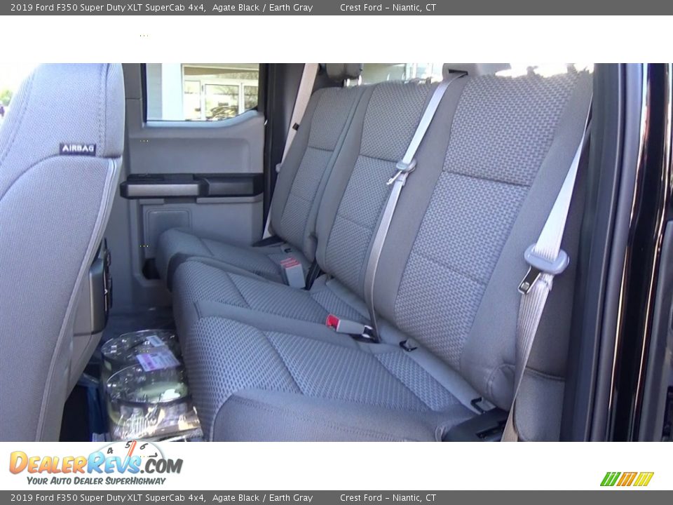 Rear Seat of 2019 Ford F350 Super Duty XLT SuperCab 4x4 Photo #17