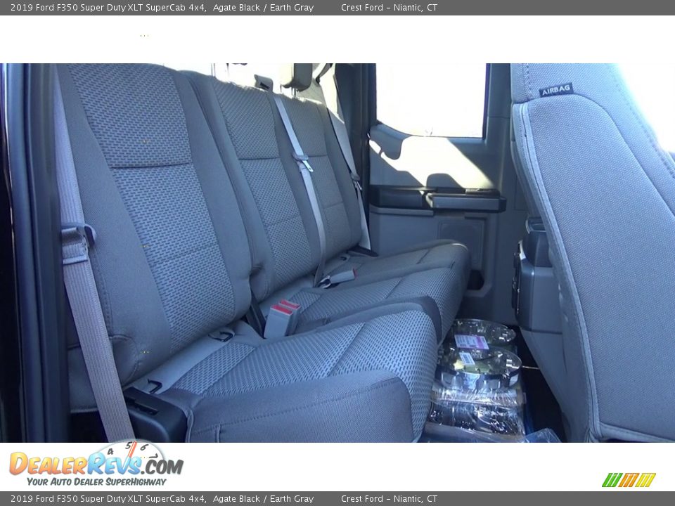 2019 Ford F350 Super Duty XLT SuperCab 4x4 Agate Black / Earth Gray Photo #22