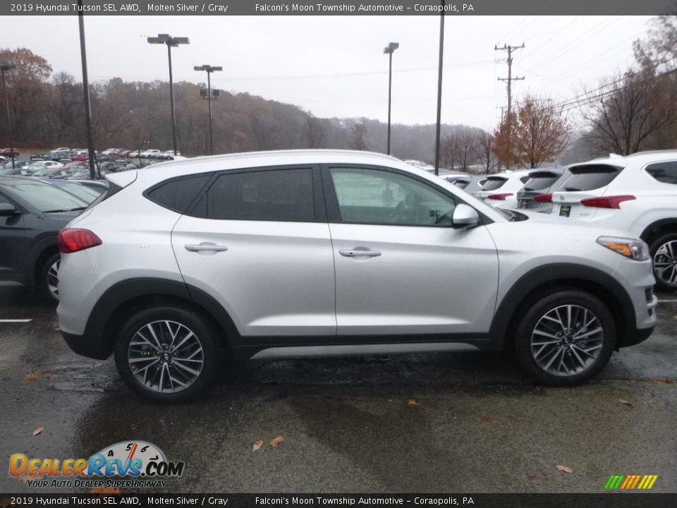 2019 Hyundai Tucson SEL AWD Molten Silver / Gray Photo #1