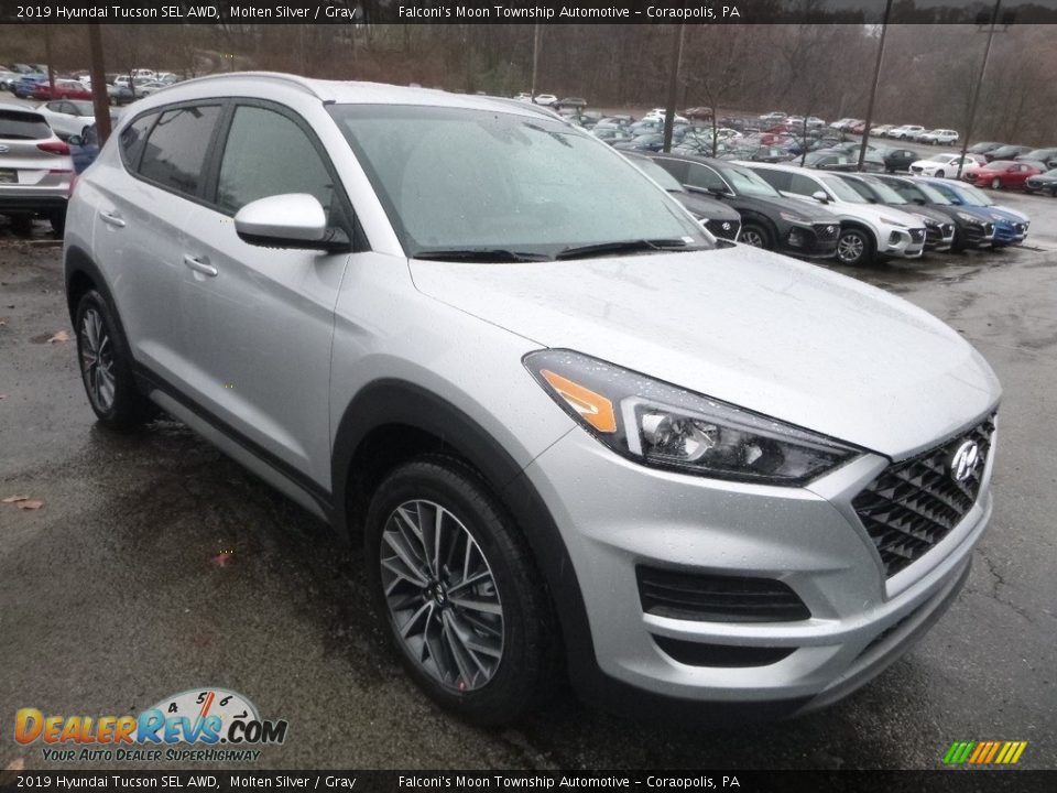 2019 Hyundai Tucson SEL AWD Molten Silver / Gray Photo #3