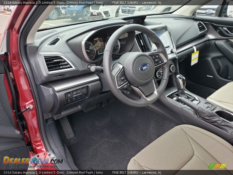 Ivory Interior - 2019 Subaru Impreza 2.0i Limited 5-Door Photo #7