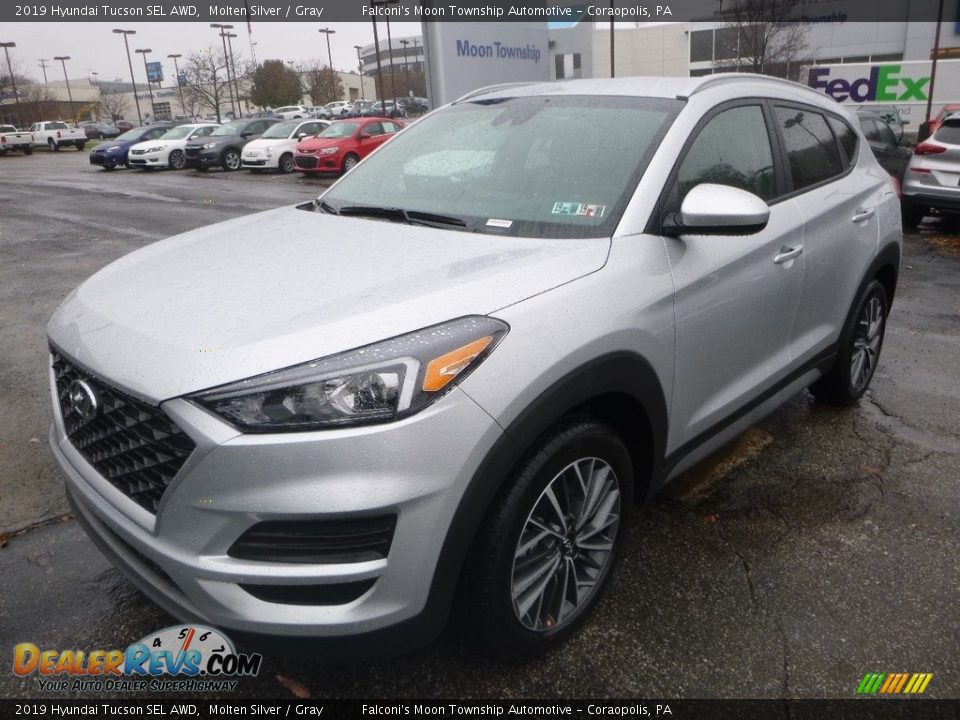 2019 Hyundai Tucson SEL AWD Molten Silver / Gray Photo #5