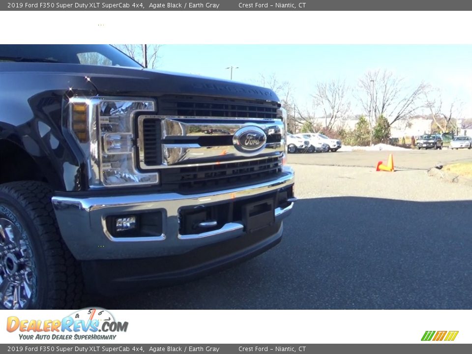 2019 Ford F350 Super Duty XLT SuperCab 4x4 Agate Black / Earth Gray Photo #28